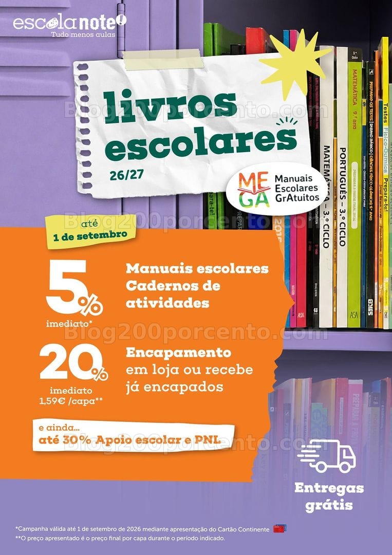 Antevisão Folheto NOTE Regresso às Aulas Promoções até 21 setembro
